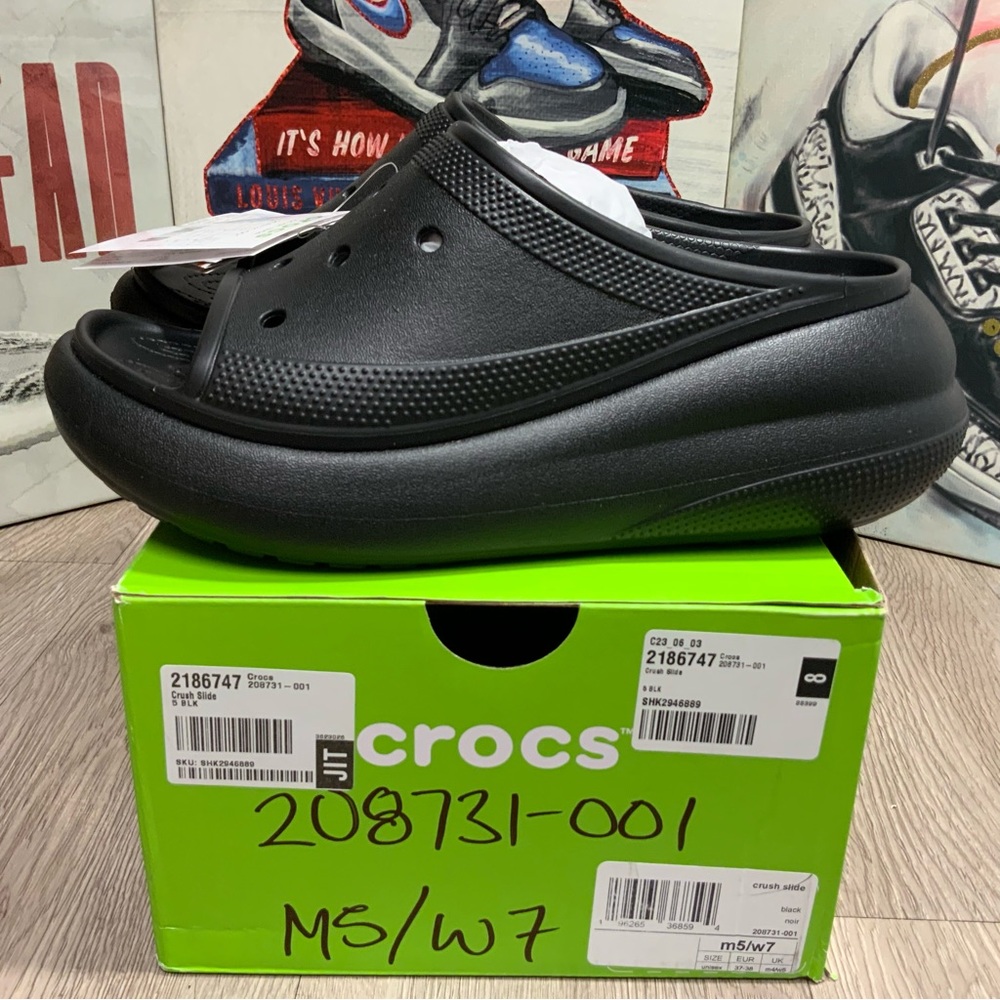 CROCS Black Classic Slide Clogs